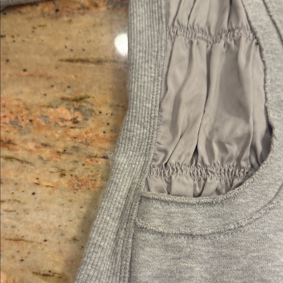 Lululemon Special Edition hooded ruched Warm Up Hooded Jacket Gray 4 RARE - Picture 6 of 13